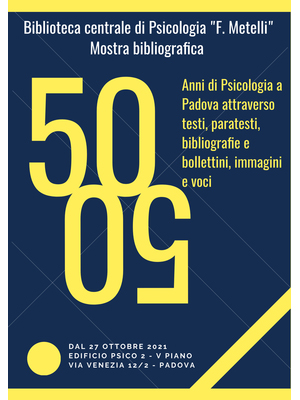 50 anni di Psicologia Biblioteca Metelli